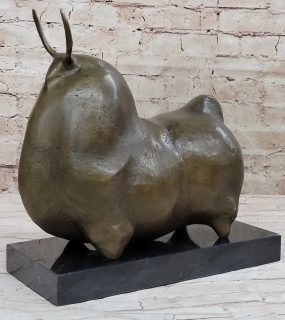 Fernando Botero Abstract Mid Century Bull Bronze Sculpture Decor Hot cast Statue