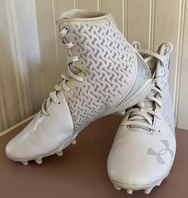 Under Armour UA Highlight MC Women's Lacrosse White Cleats 3022078-100