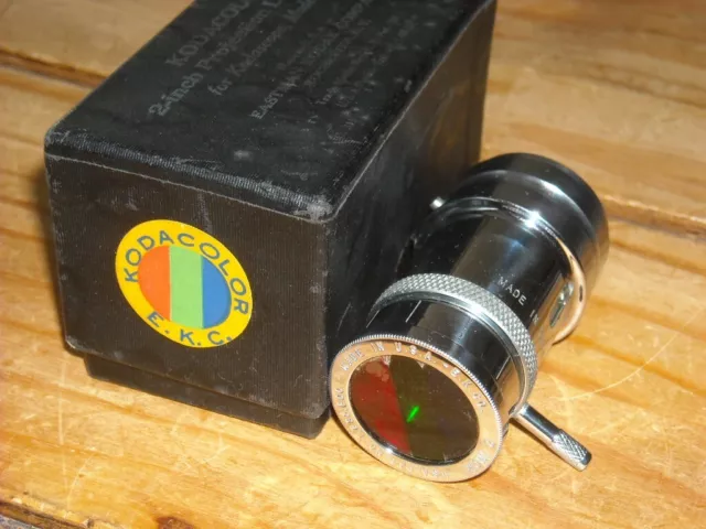 Lente de proyector vintage Kodacolor 2 pulgadas para Kodascope modelo K