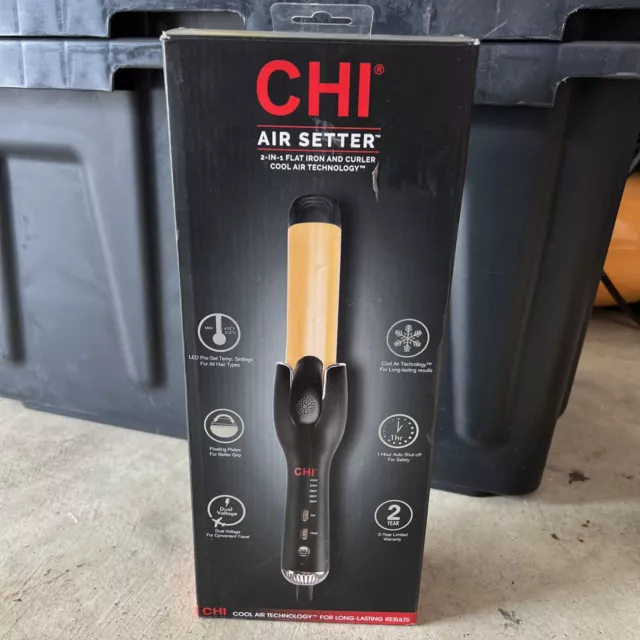 CHI Air Setter 2-In-1 Flat Iron and Curler Cool Air Technology