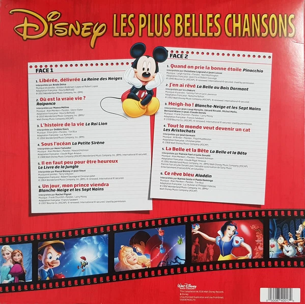 VARIOUS DISNEY LES Plus Belles Chansons LP 33T EUR 20,70 PicClick FR