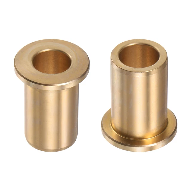 2pcs Flange Bearing Sleeve 13mm x 19mm x 30mm Bronze Self-Lubricating Bushings