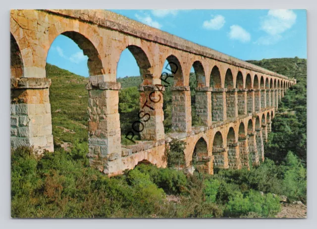 Postcard (Q8) Spain Costa Dorada Tarragona Roman aqueduct Acueducto Romano