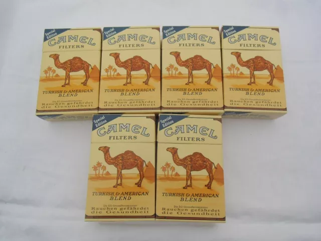 6 x CAMEL Filters Türkisch & American Blend Edition er Jahre 2