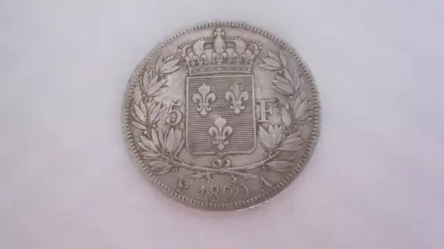 5 Francs Argent Louis  Xviii                    1820 A