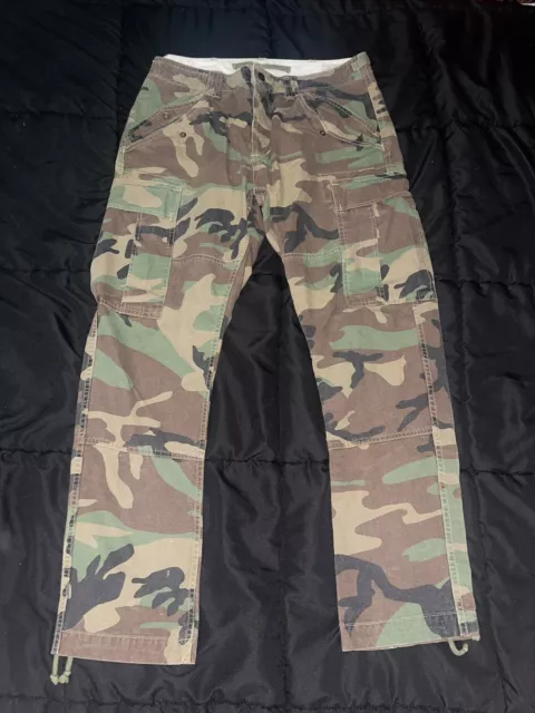 Mens Polo Ralph Lauren Camo Classic Fit Utility Surplus Cargo Pants 30/30