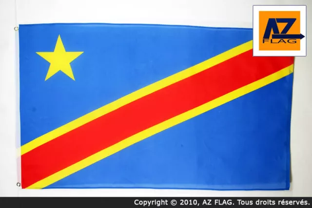 DEMOCRATIC REPUBLIC OF THE CONGO FLAG 3' x 5' - CONGOLESE FLAGS 90 x 150 cm - BA