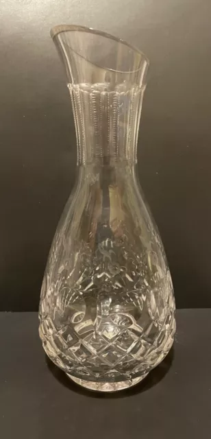 Vintage Rogaska Gallia Crystal Glass Carafe Pitcher Etched and Signed 11"