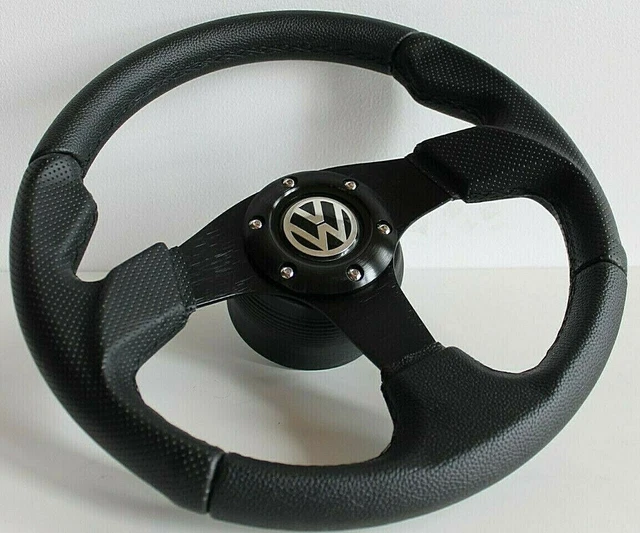 STEERING WHEEL FITS VW Golf Jetta MK4 Passat B5 Bora Polo Caddy Leather
