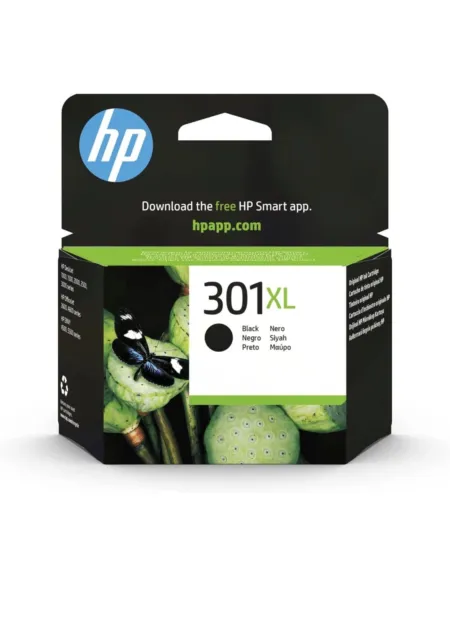 CH563EE 301XL High Yield Original Ink Cartridge, Black, Single Pack