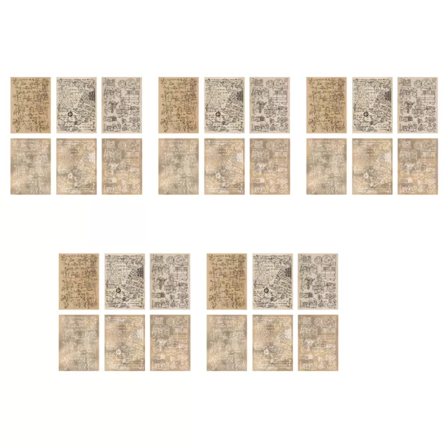 30pcs Journaling Papers Easy Tear Reusable Diy Scrapbooking Album Decorative