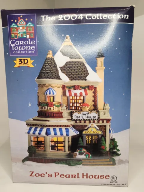 Lemax Carole Towne Zoes Pearl House Christmas Village Lighted House 2004