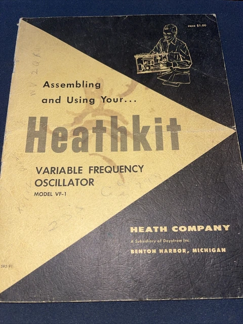 Original Heathkit VF-1 VFO Assembling And Using Manual