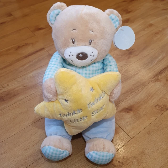 CARD FACTORY TWINKLE Little Star Blue Teddy Bear Soft Toy Plush 13 ...