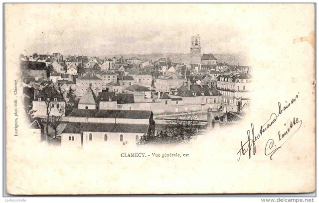 58 CLAMECY - vue generale Est de la ville