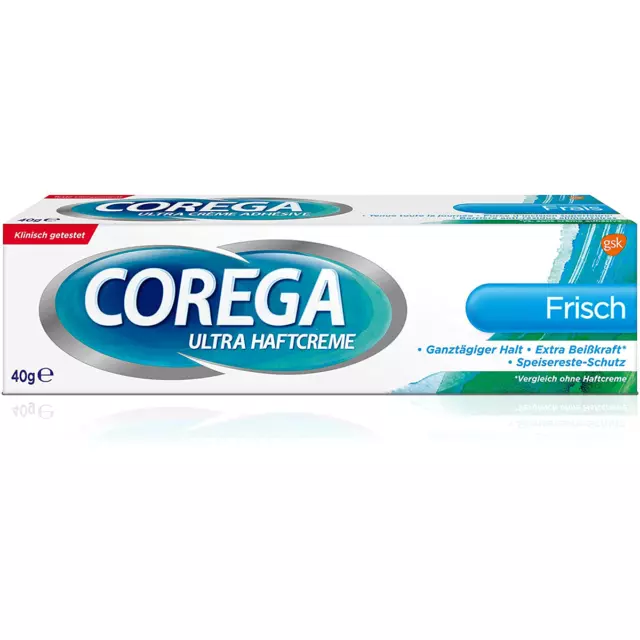 Corega Ultra Haftcreme Frais 40g 2er Pack