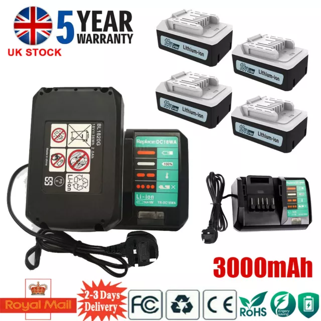 For Genuine Makita Battery G-Series BL1813G BL1815G BL1830G 18V 3.0Ah Li-Ion UK