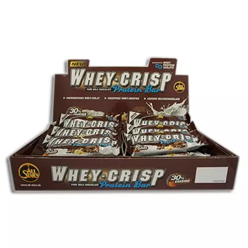 (36,66 EUR/kg) All Stars Whey-Crisp Protein Pro Bar 24 x 50g 30% Eiweiß Riegel