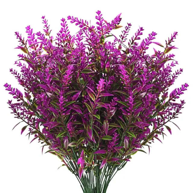 Artificial Flower Plastic Lavender Fake Plant Home Garden Wedding Decoration