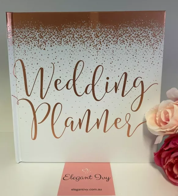 WEDDING PLANNER ROSE GOLD organiser book journal engagement bridal shower gift