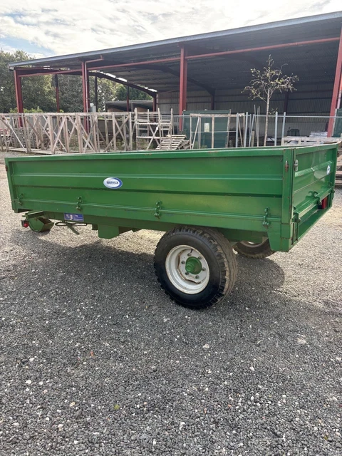 P Drop Rv TIPPING TRAILER 10X6 DROP SIDES HYDRAULIC BRAKES JOHN DEERE GREEN By ...