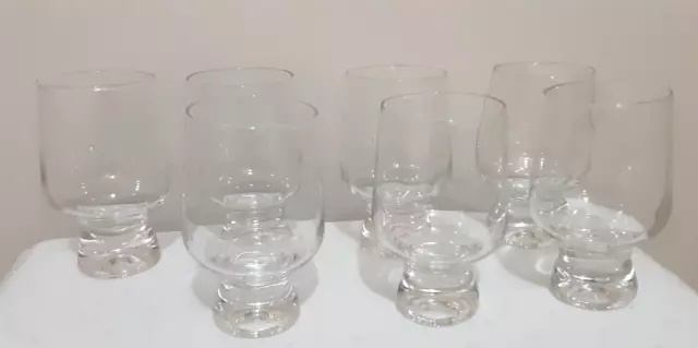 Vintage Retro Boho Mid Century MCM 1960s Barware Bar Ware Sailboat and  Seagulls Etched Drinking Glasses Made in Romania 10 Available 