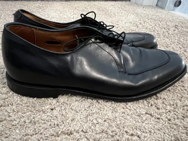 Allen Edmonds Men 11.5 D Burton Oxfords Shoes Black Leather USA