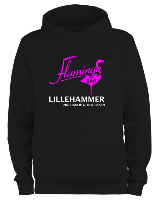 Styletex23 Pull à Capuche Homme Lilyhammer Flamingo BAR Logo