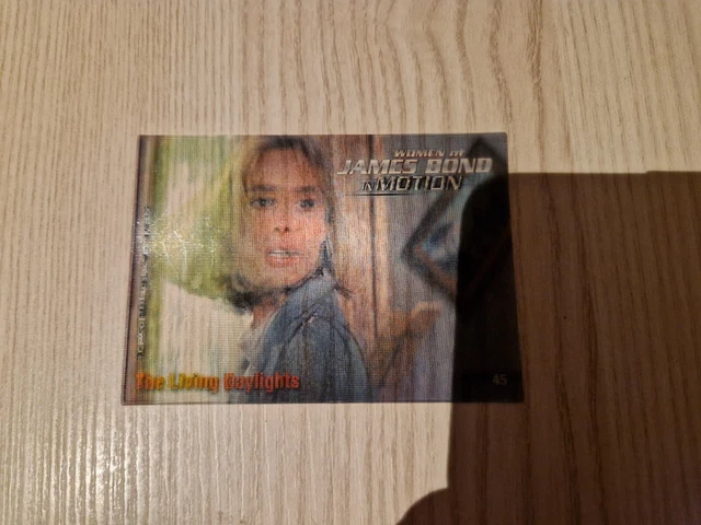 extrêmement rare carte holographique JAMES BOND 007