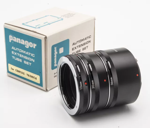Panagor Anello Mediano Set Estensione Tubo 12 20 36 MM Contax Yashica