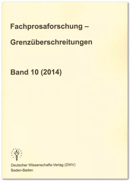Fachprosaforschung | Grenzüberschreitungen 10 | Deutsch | Taschenbuch | 341 S.