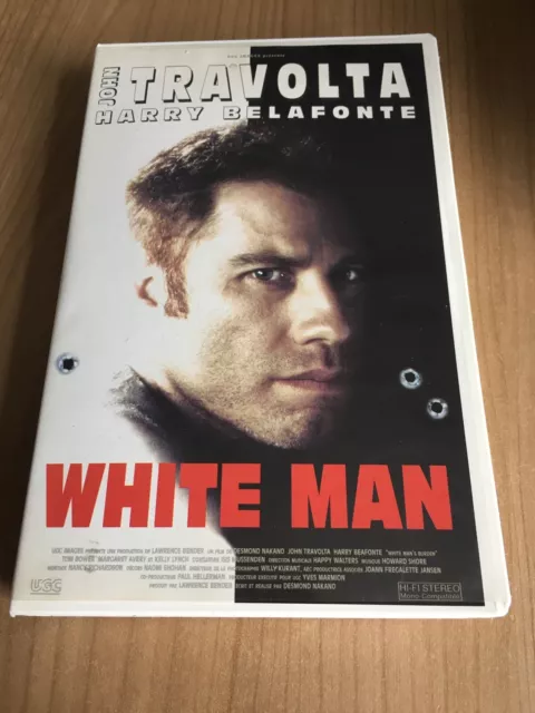 Cassette Vhs White Man John Travolta Harry Belafonte K7 Video