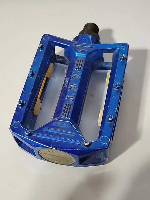 KKT AMX BMX Platform Pedals Old School 9/16 Chrome $72.52
