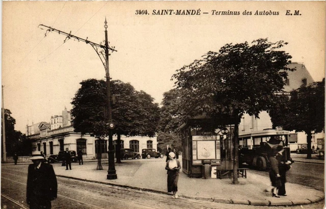 CPA AK St-MANDÉ Bus Terminus (672451)