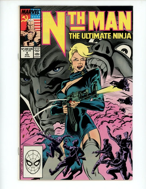 Nth Man the Ultimate Ninja #4 Comic Book 1989 VF Ron Wagner Marvel Comics