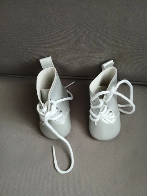 Chaussures En Cuir Neuves Pour Poupées Modes Et Travaux - Taille 40 Cm, Fabrication Française