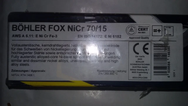Böhler Fox KE Stabelektroden – 3,2 Mm Durchmesser, 170 Stück, Für Elektroden-Schweißen