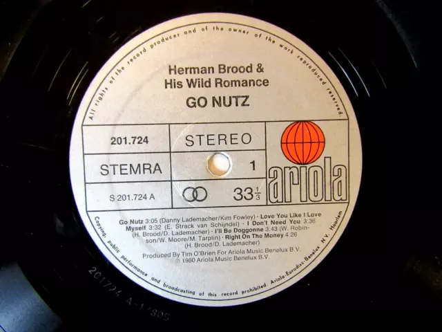 Herman Brood & His Wild Romance    "Go Nutz"     LP   Vinyl 3