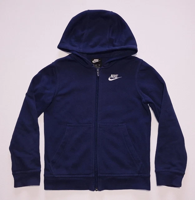 Felpa con cappuccio ragazzo NIKE cerniera intera pile età 8-10 anni