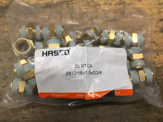 HASCO Doppelnippel Z812/16x1,5xG3/8