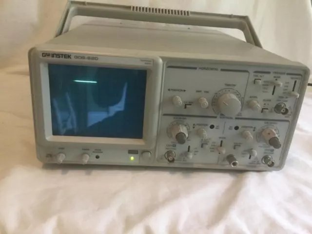 GW Instek GOS-620 2-Channel Analog Portable Oscilloscope 20MHz