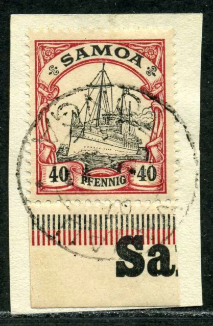 Samoa Mi 13  Briefstück  Fremdentwertung  Vavau/Tonga 11.1.07 Arge 70,-