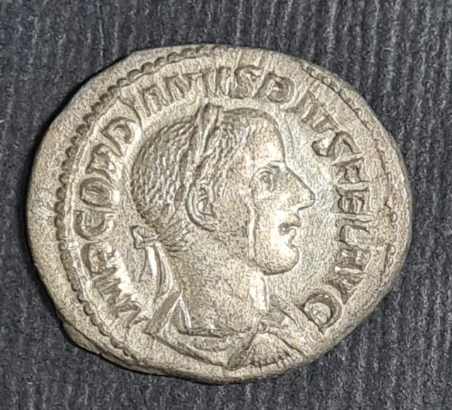 Roman Coin, Gordian III, AD 238-244, Silver Denarius, Sear No 8672, RIC 111