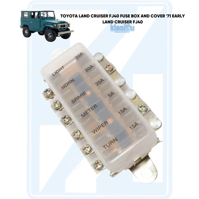 NEW TOYOTA LAND Cruiser Fj40 Fuse Box And Cover '71 Early Fj40 £35.71