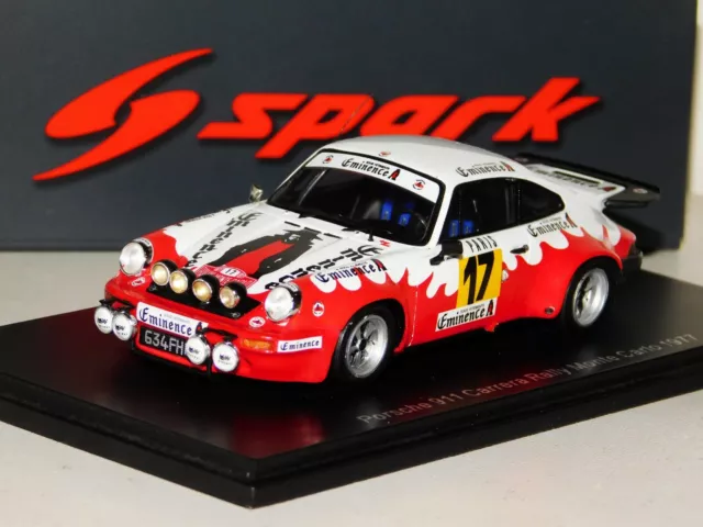 Porsche 911 Carrera #17 Bondil Monte Carlo 1977 Spark S6635 1/43