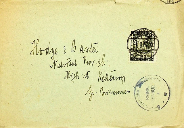 Österreich 1947 Post WWII 8g Auf Zensiert Abdeckung Von Wien Sich GB