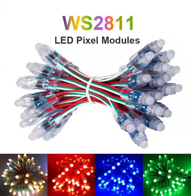 DC 5V 12V WS2811 Full Color LED Pixels String Lights Digital Addressable Module