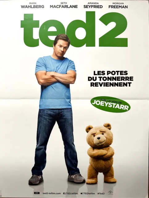 Affiche cinéma TED 2 40x60cm Poster Seth MacFarlane / Mark Wahlberg