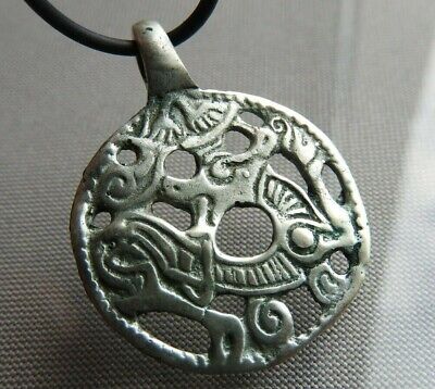 Silver Genuine Fafnir Dragon Viking Amulet (COPY)