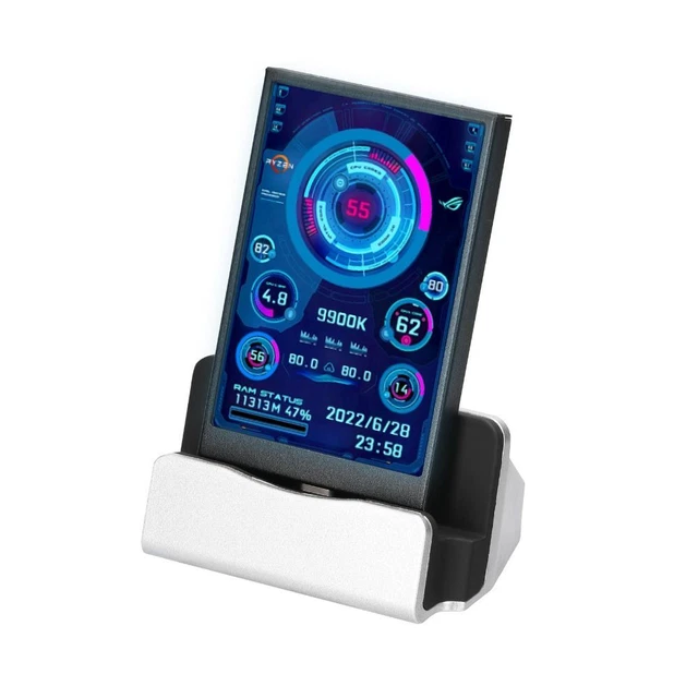 AIDA64 For Mini ITX Case Computer Monitor 3.5 Inch IPS TYPE-C Secondary Screen